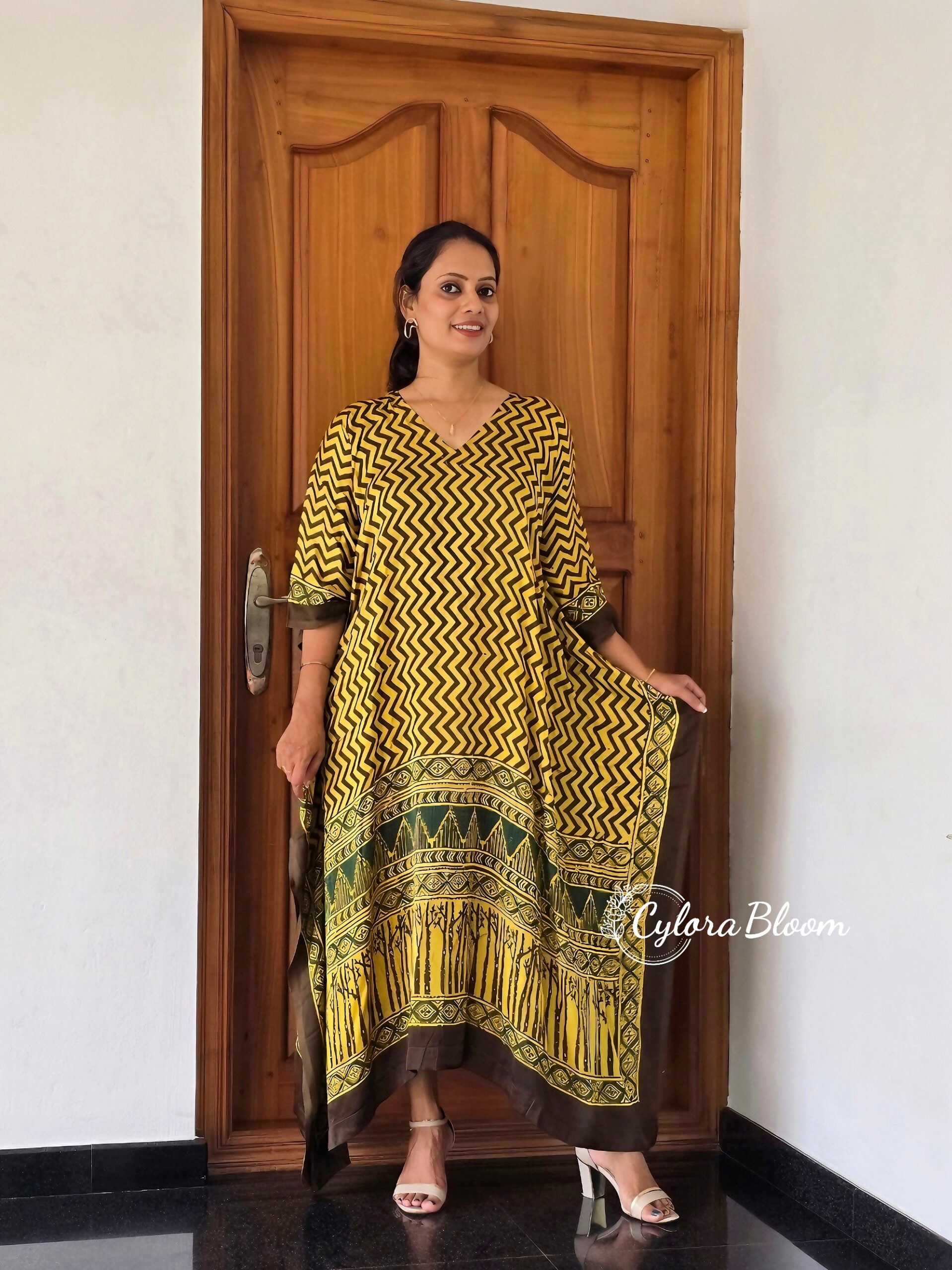 NOOR AJRAKH MODAL KAFTAN - Image 3