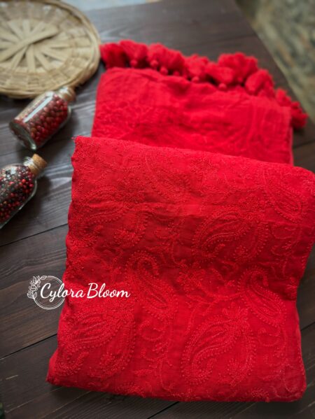 Chikankari Threadwork Mulcotton Saree