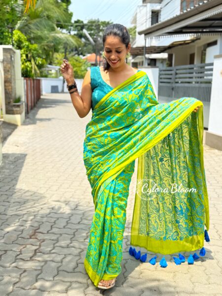 Chikankari Threadwork Mulcotton Saree
