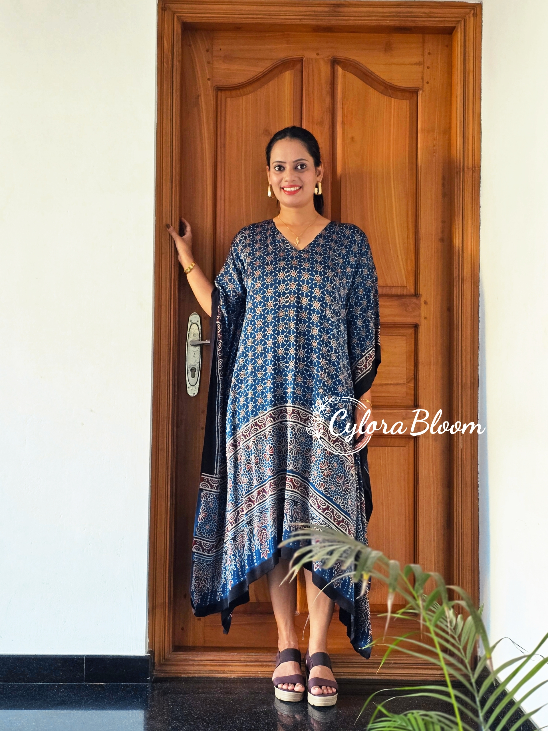 NOOR AJRAKH MODAL KAFTAN - Image 3
